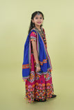 Banjara India Kutchi Emboidered Black Girls Chaniya Choli with Dupatta (KCC-RING) - Pink
