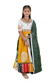 Banjara India Kutchi Embroidered Black Girls Chaniya Choli with Dupatta (KCC-FNCY) - White (Copy)