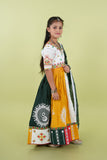Banjara India Kutchi Embroidered Black Girls Chaniya Choli with Dupatta (KCC-FNCY) - White (Copy)
