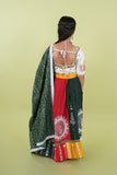 Banjara India Kutchi Embroidered Black Girls Chaniya Choli with Dupatta (KCC-FNCY) - White (Copy)