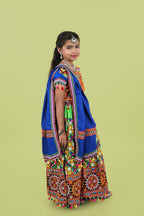 Banjara India Kutchi Embroidered Girls Chaniya Choli with Dupatta (KCC-BWR) - Green