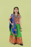 Banjara India Kutchi Emboidered Green Girls Chaniya Choli with Dupatta (KCC-RSGL) - Green (Copy)