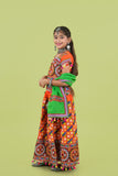 Banjara India Kutchi Embroidered Girls Chaniya Choli with Dupatta (KCC-BWR) - Orange