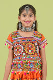 Banjara India Kutchi Embroidered Girls Chaniya Choli with Dupatta (KCC-BWR) - Orange
