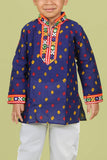 Banjara India Leheriya printed Kurta Set- KP-BDN-Blue