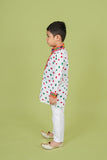 Banjara India Leheriya printed Kurta Set- KP-BDN-White