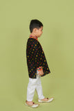 Banjara India Leheriya printed Kurta Set- KP-BDN-Black