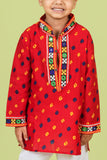 Banjara India Leheriya printed Kurta Set- KP-BDN-Red