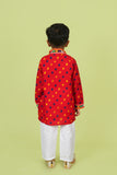 Banjara India Leheriya printed Kurta Set- KP-BDN-Red