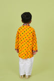 Banjara India Leheriya printed Kurta Set- KP-BDN-Yellow