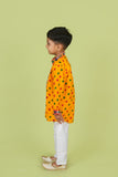 Banjara India Leheriya printed Kurta Set- KP-BDN-Yellow