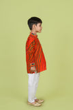 Banjara India Leheriya printed Kurta Set- KP-LHR-Orange