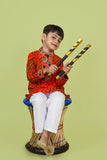 Banjara India Leheriya printed Kurta Set- KP-LHR-Orange