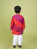 Banjara India Leheriya printed Kurta Set- KP-LHR-Pink