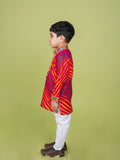 Banjara India Leheriya printed Kurta Set- KP-LHR-Pink