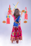 Banjara India Kutchi Emboidered Pink Girls Chaniya Choli with Dupatta (CC-RING) - Pink