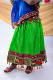 Banjara India Kutchi Emboidered Black Girls Chaniya Choli with Dupatta (CC1-WILD) - Green