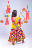 Banjara India Kutchi Embroidered Girls Chaniya Choli with Dupatta (CC1-BWR) - Red