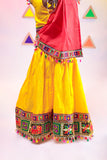 Banjara India Kutchi Emboidered Black Girls Chaniya Choli with Dupatta (CC1-WILD) - Yellow