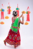 Banjara India Kutchi Emboidered Red Girls Chaniya Choli with Dupatta (CC-RING) - Red