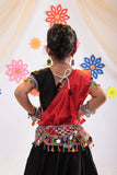 Banjara India Kutchi Emboidered Black Girls Chaniya Choli with Dupatta (CC1-WILD) - Black