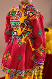 Banjara India Embroidered Kediya Dhoti Set For Boys KD-CONT_Red