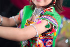 Banjara India Kutchi Emboidered Orange Girls Lehenga Choli with Dupatta (CC-BTTA) - Orange
