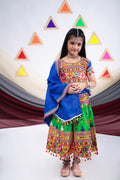Banjara India Kutchi Emboidered Green Girls Lehenga Choli with Dupatta (CC-BTTA) - Green