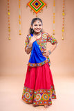 Banjara India Festive Wear Kutchwork Embroidered Girls Lehenga Choli Set with Dupatta (CC-CKKR) - Pink