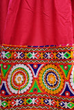 Banjara India Festive Wear Kutchwork Embroidered Girls Lehenga Choli Set with Dupatta (CC-CKKR) - Pink