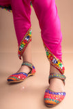 Banjara India Kutchi Emboidered Girls Dhoti Set (DHT-222) - Pink