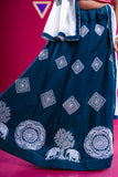 Banjara India Kutchi Embroidered Girls Chaniya Choli with Dupatta (CC-WHRK)-Teal