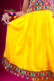 Banjara India Kutchi Embroidered Girls Dhoti Set (DHT-222) - Yellow