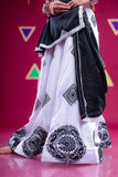 Banjara India Kutchi Embroidered Girls Chaniya Choli with Dupatta (CC-WHRK)-White