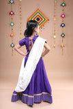 Banjara India Festive Wear Girls Lehenga Choli Set with Dupatta (CC-VERL) - Purple