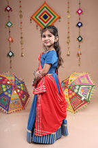 Banjara India Festive Wear Girls Lehenga Choli Set with Dupatta (CC-VERL) - Teal