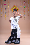 Banjara India Kutchi Embroidered Girls Chaniya Choli with Dupatta (CC-WHRK)-Black