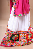 Banjara India Festive Wear Kutchwork Embroidered Girls Lehenga Choli Set with Dupatta (CC-JHMK) - White