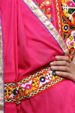 Banjara India Festive Wear Kutchwork Embroidered Girls Lehenga Choli Set with Dupatta (CC-SNDO) - Pink