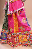 Banjara India Festive Wear Kutchwork Embroidered Girls Lehenga Choli Set with Dupatta (CC-SNDO) - Pink