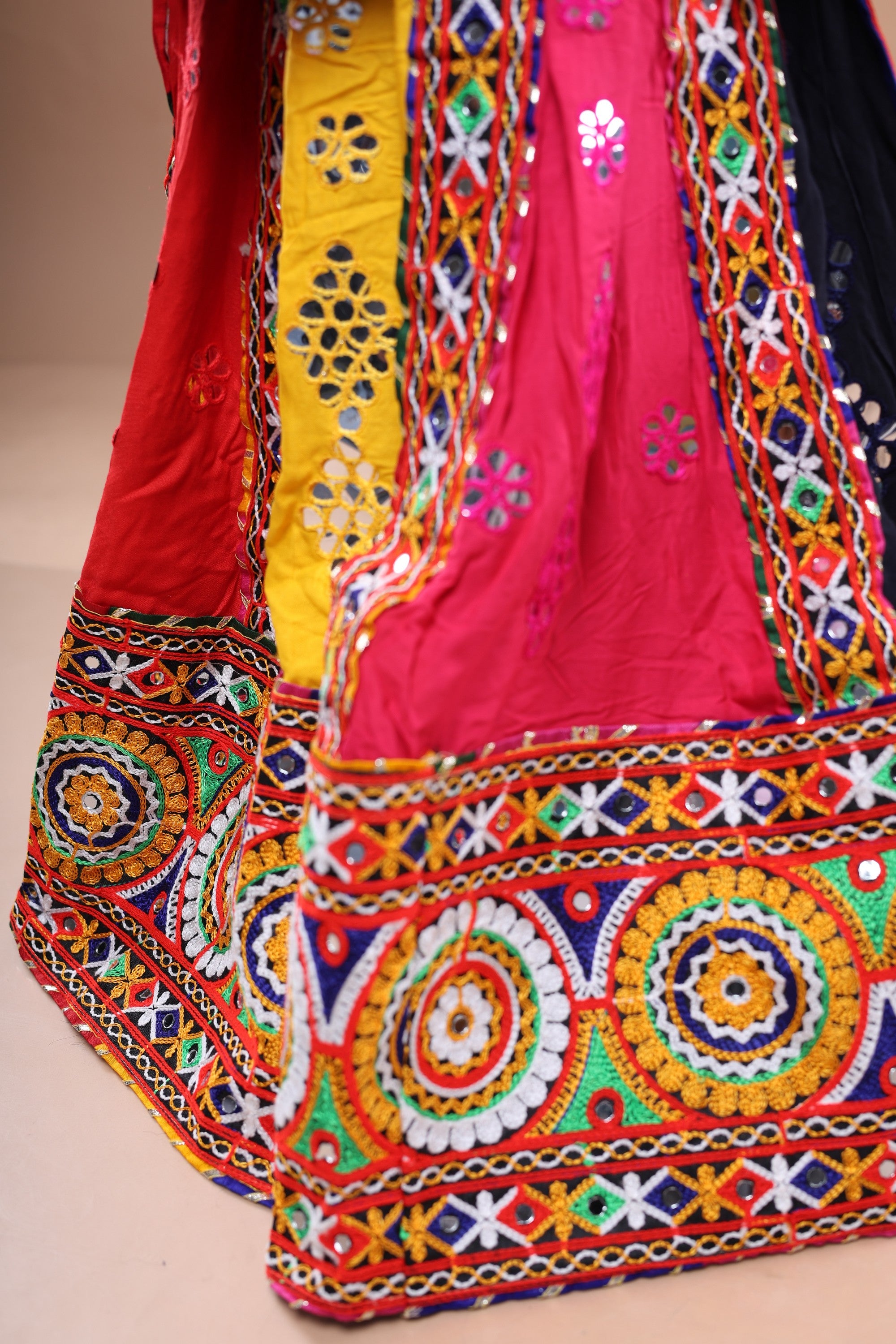 Banjara India Festive Wear Kutchwork Embroidered Girls Lehenga Choli Set with Dupatta (CC-KJKL) - Blue