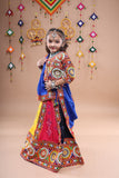 Banjara India Festive Wear Kutchwork Embroidered Girls Lehenga Choli Set with Dupatta (CC-KJKL) - Blue