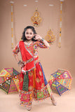 Banjara India Festive Wear Kutchwork Embroidered Girls Lehenga Choli Set with Dupatta (CC-SNDO) - Pink