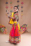 Banjara India Festive Wear Kutchwork Embroidered Girls Lehenga Choli Set with Dupatta (CC-KJKL) - Yellow