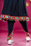 Banjara India Kutchi Emboidered Girls Dhoti Set (DHT-222) - Black