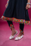Banjara India Kutchi Emboidered Girls Dhoti Set (DHT-222) - Black