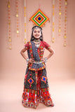 Banjara India Festive Wear Kutch work Embroidered Girls Lehenga Choli Set with Dupatta (CC-FRNA) - Black