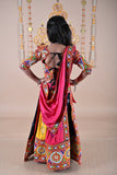 Banjara India Festive Wear Kutchwork Embroidered Girls Lehenga Choli Set with Dupatta (CC-KJKL) - Pink