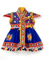 Banjara India Embroidered Kediya Dhoti Set For Boys and Girls_KD-CKS-Blue