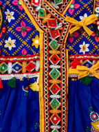 Banjara India Embroidered Kediya Dhoti Set For Boys and Girls_KD-CKS-Blue